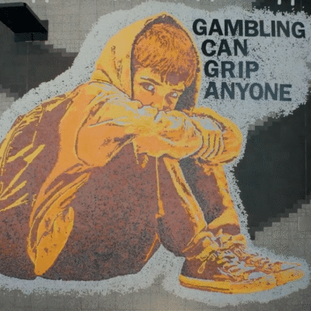 Gambleeaware reveals sculpture with poker chists against gambling damage