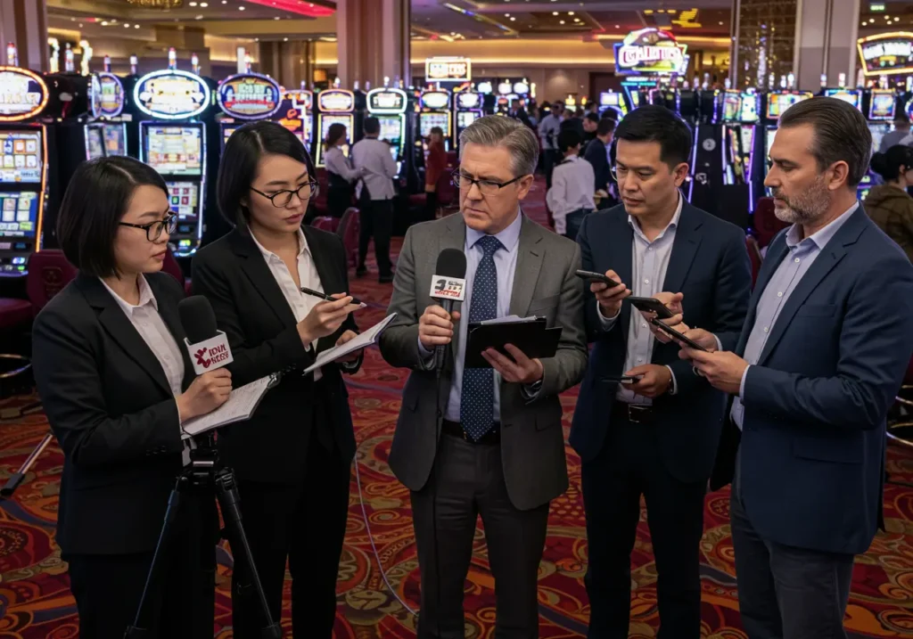 reporters in casino