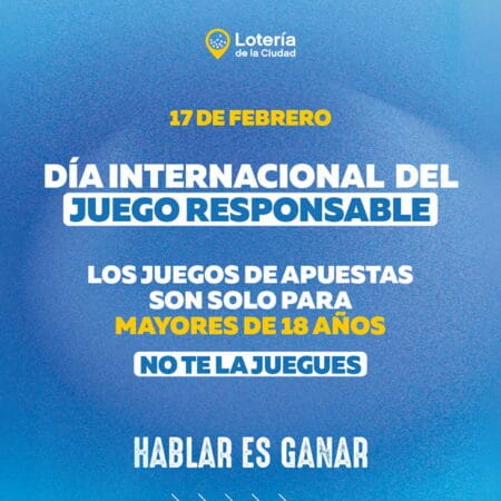 Buenos Aires City Lottery participates in International Responsible Gambling Day.