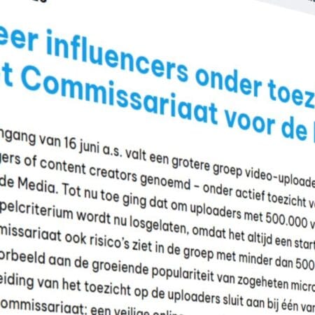 The Netherlands Authority for the Media Expands Oversight of Influencers