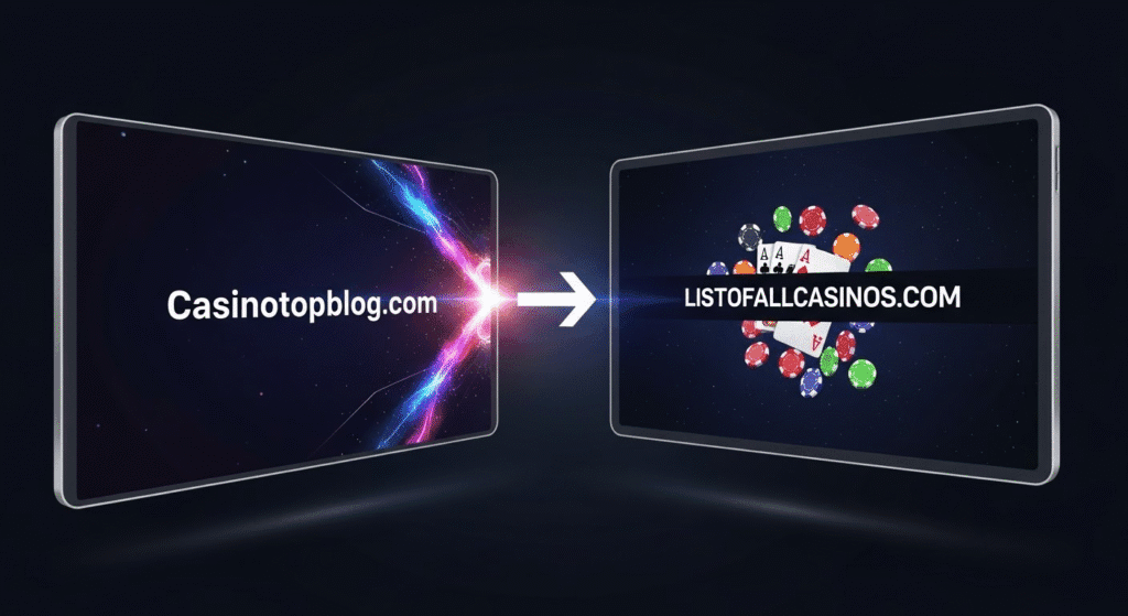 Casinotopblog.com Becomes Listofallcasinos.com: A New Chapter Begins