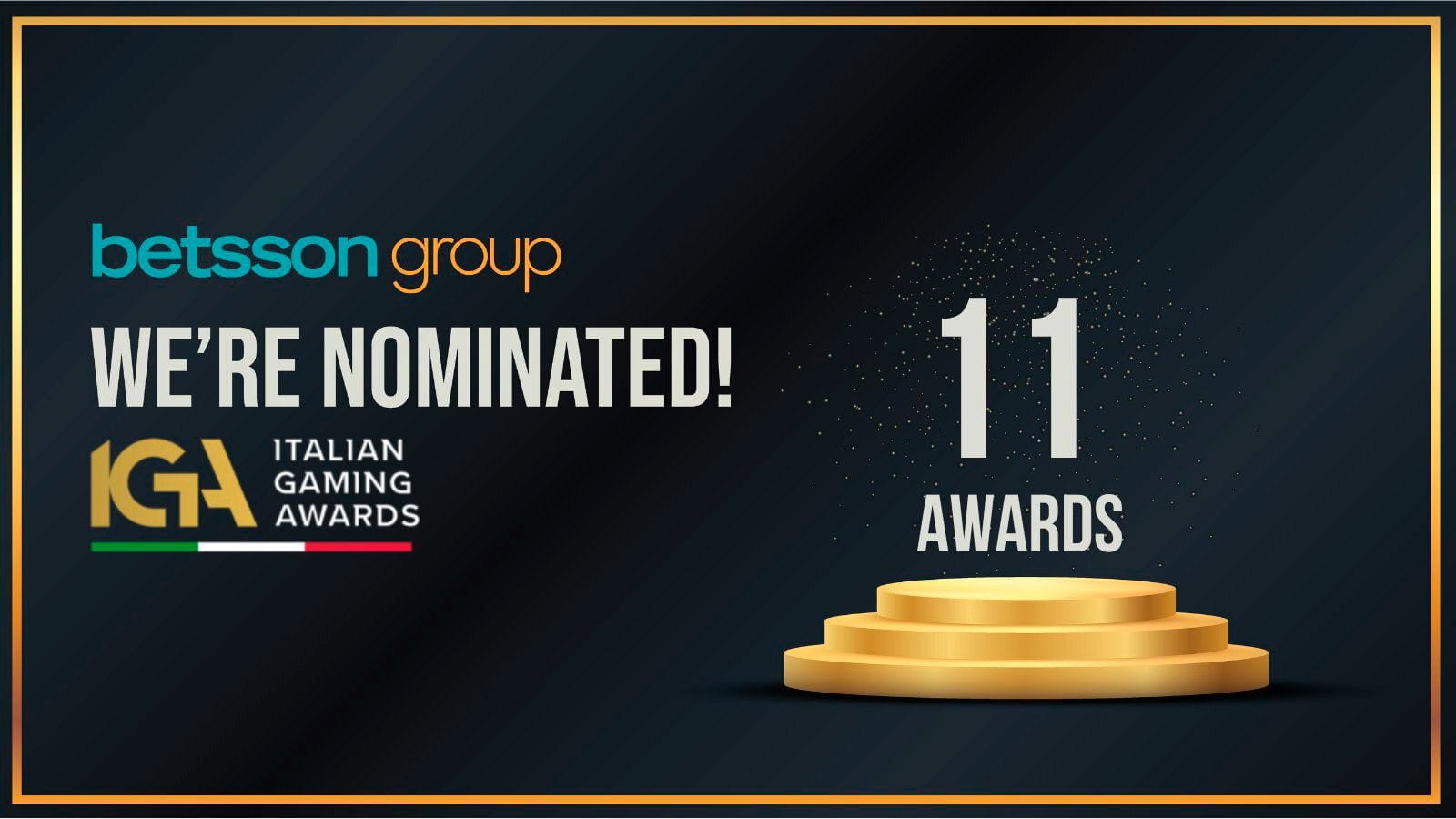 Betsson Group Nominated for 11 Awards at the 2025 Italian Gaming Awards
