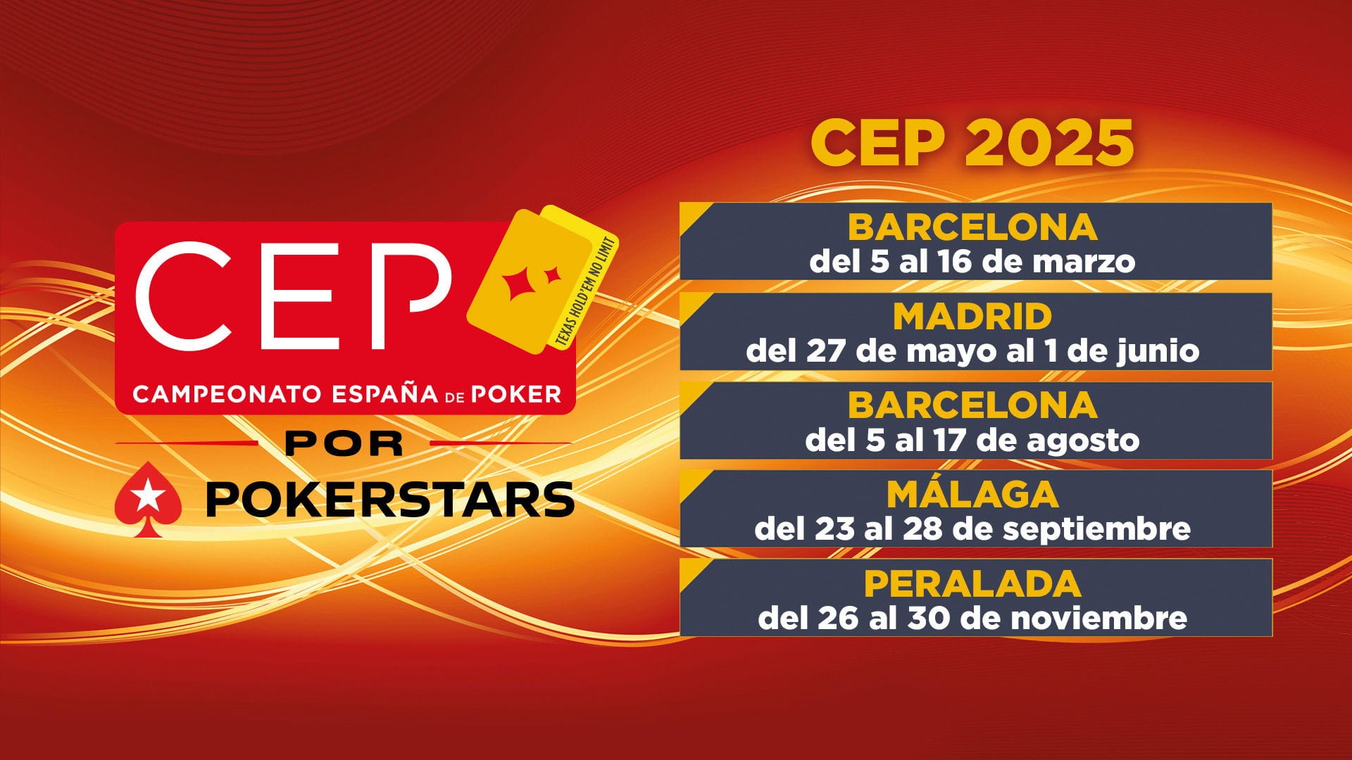 Spanish Poker Championship 2025 Schedule Announced